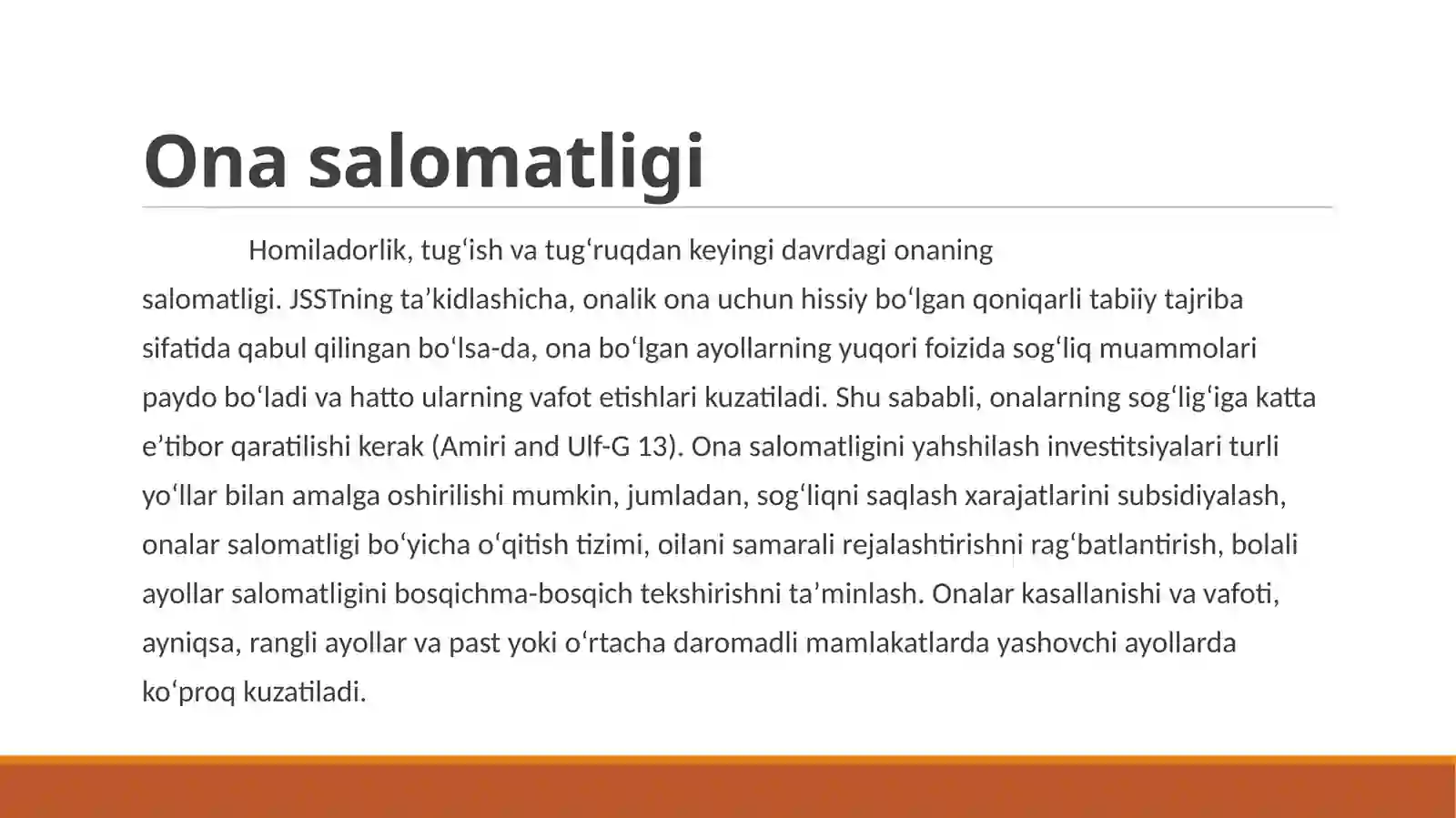 Onalar o'limi 2