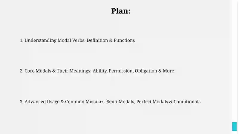Modal verbs 2
