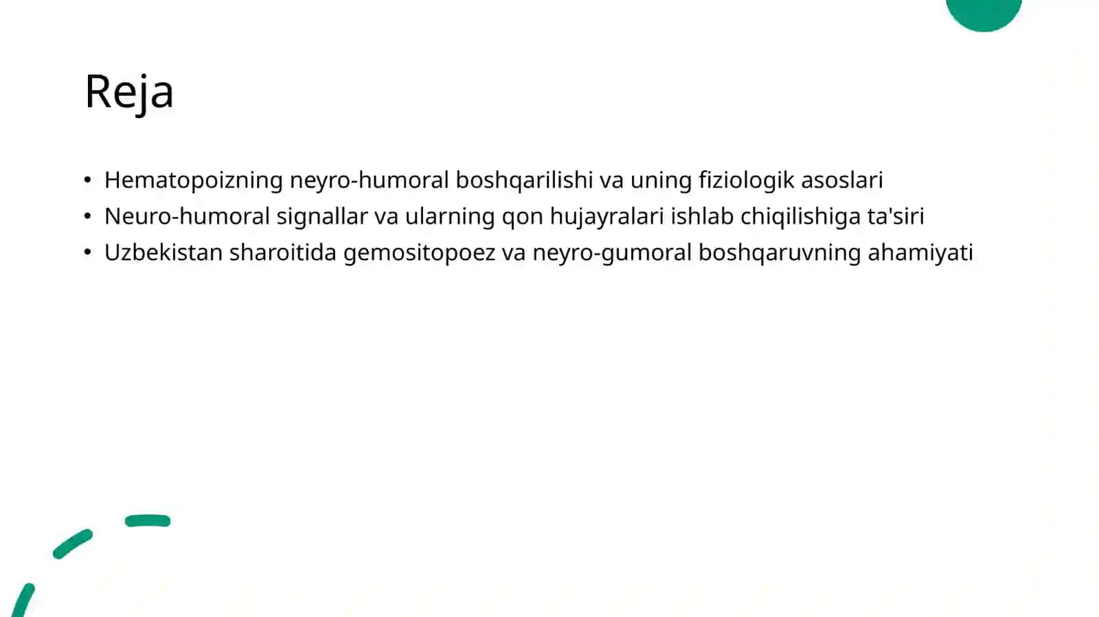 Gemositopoez. Gemositopoezni neyro-gumoral boshqarilishi 2