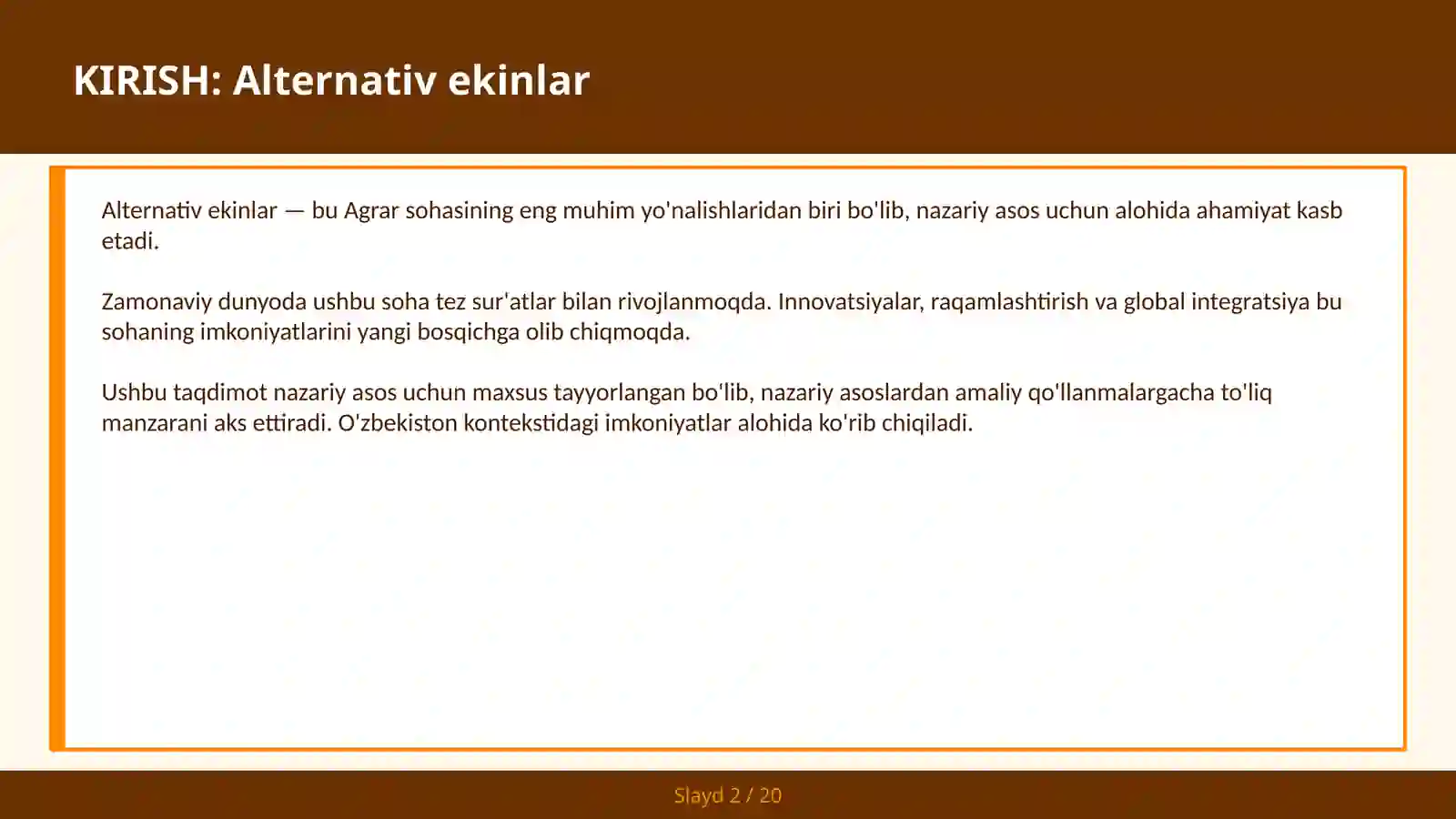 Alternativ ekinlar 2