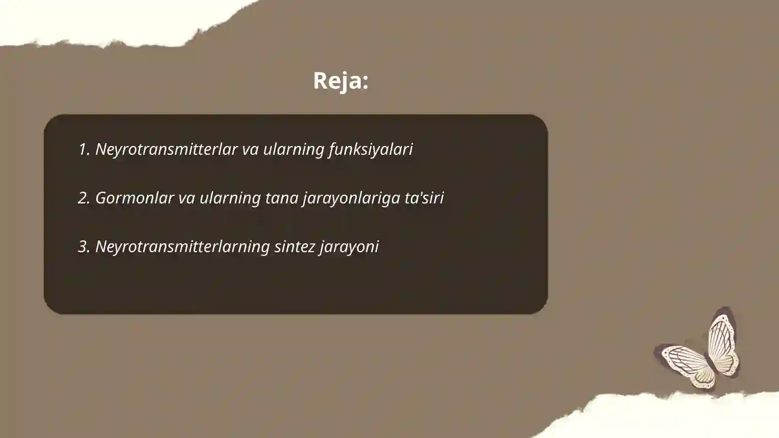 Neytrotransmitterlar va gormonlar 2