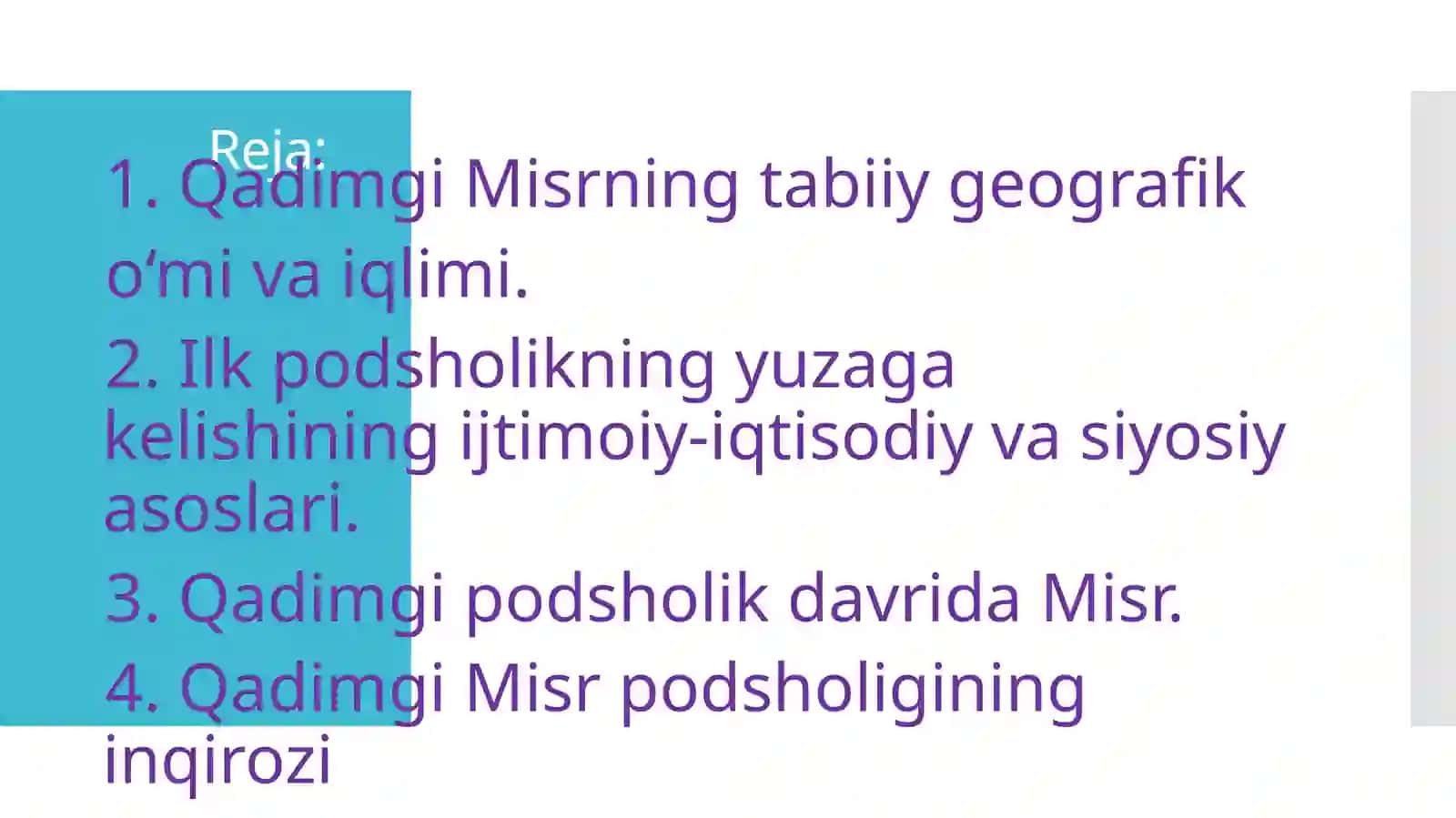 Ilk va Qadimgi Misr podsholigi 2
