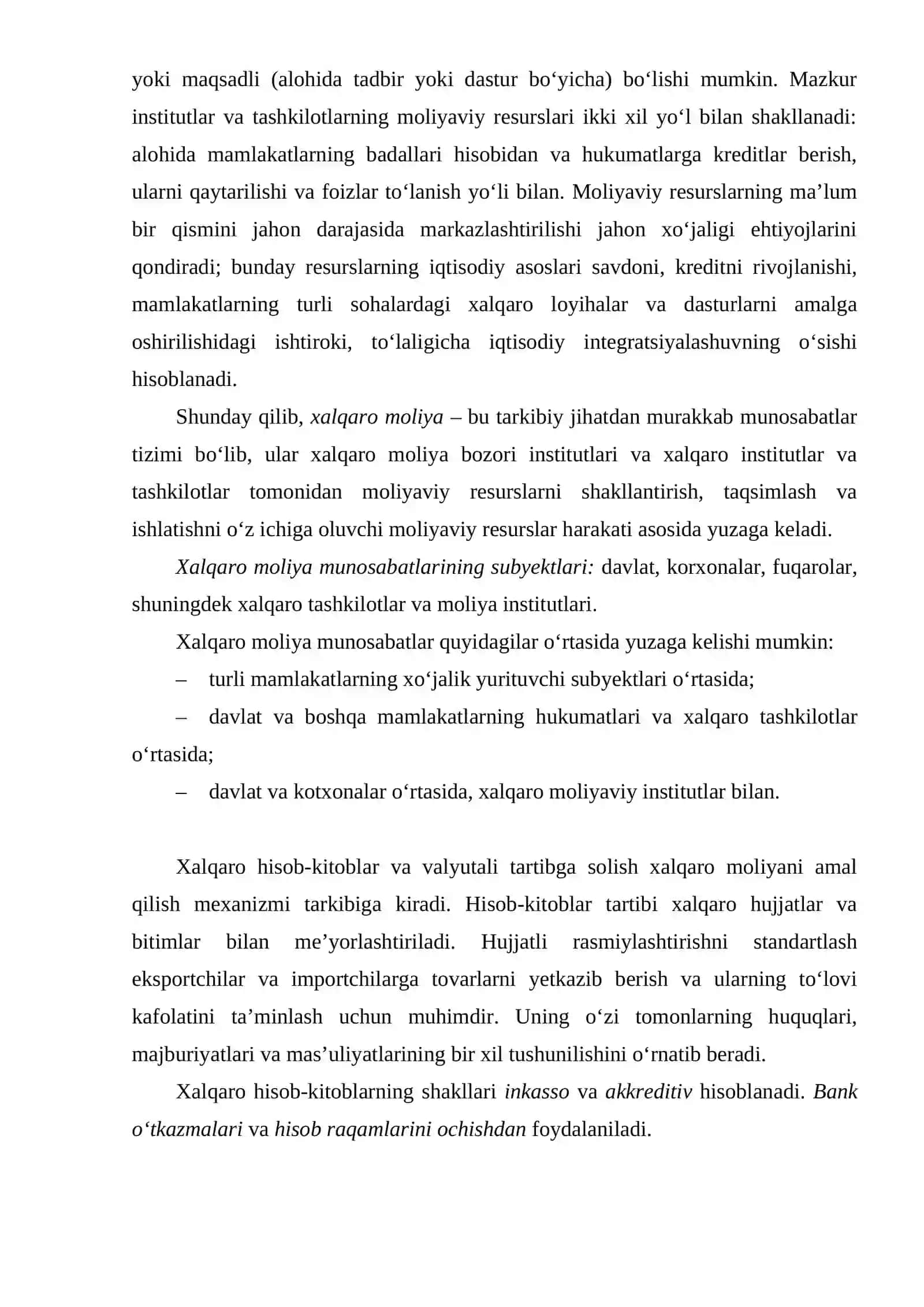 Xalqaro biznes moliyasi 2