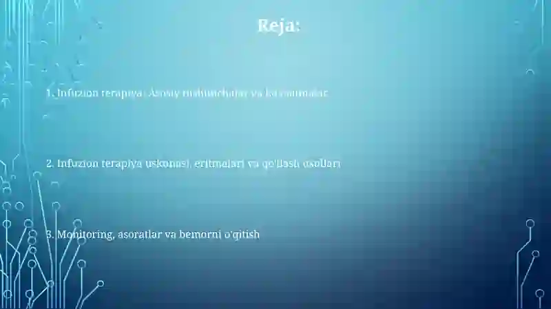 Infuzion terapiya asoslari 2