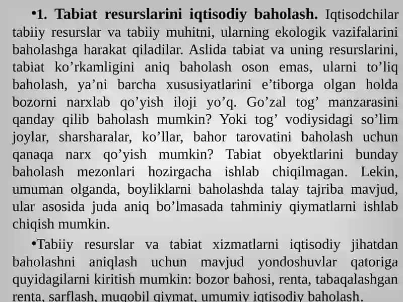 Atrofmuhitnibaholash:metodlari 2