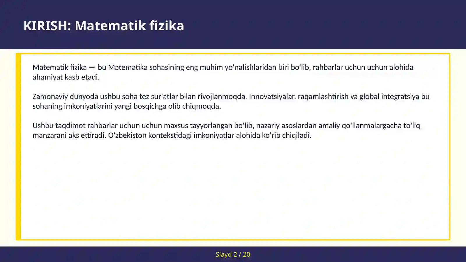 Matematik Fizika 2