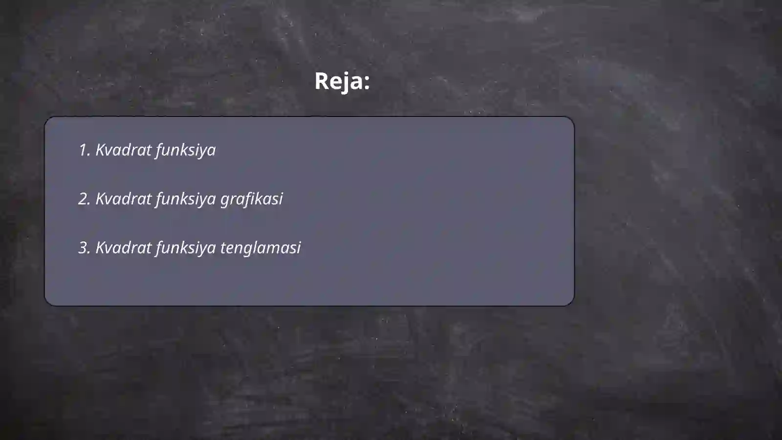 Kvadrat funksiya 2