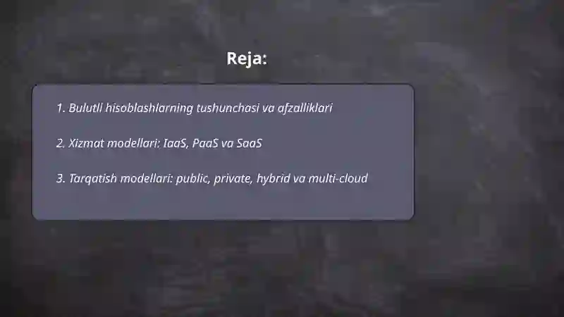 Bulutli hisoblashlar 2