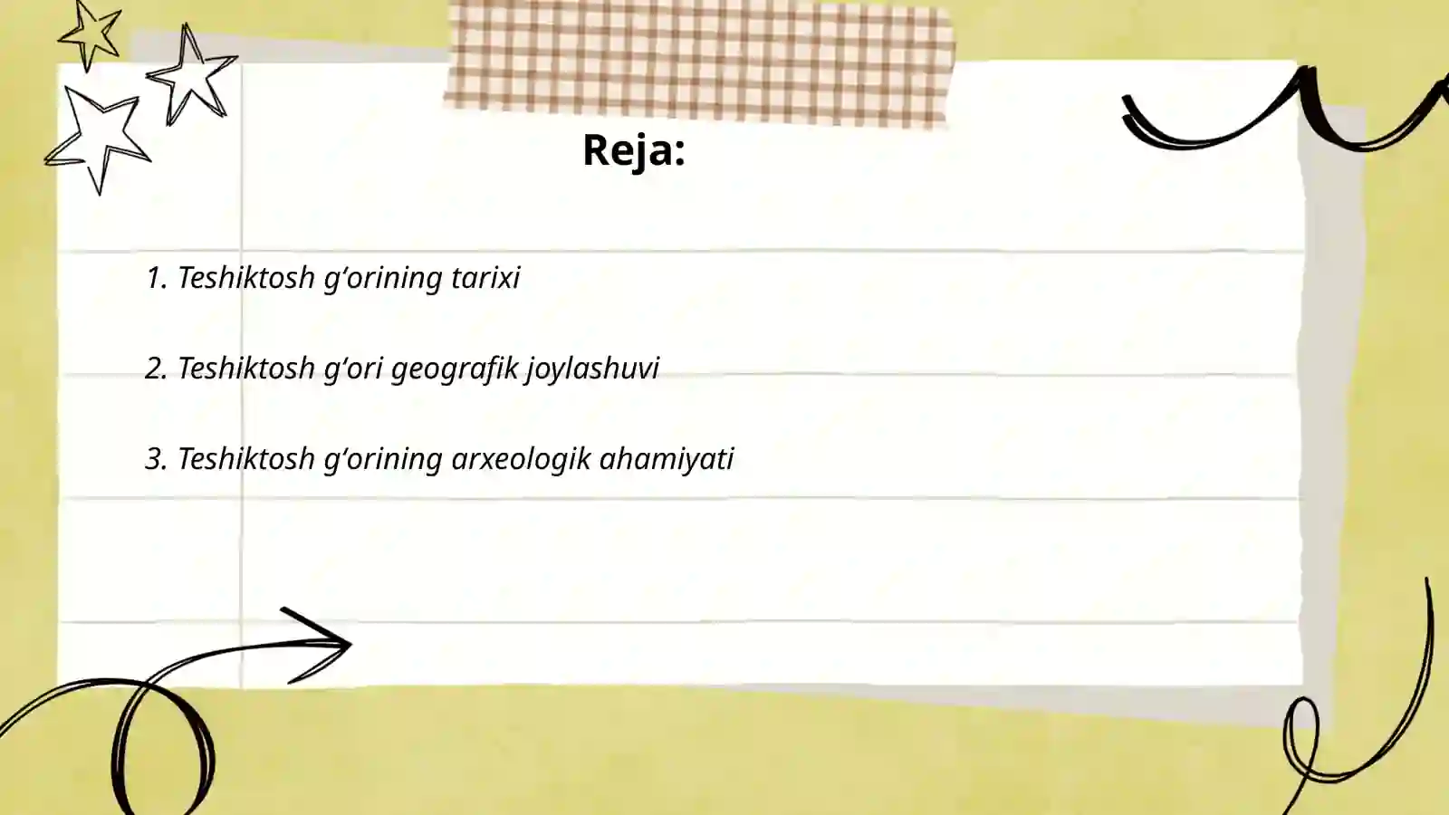 Teshiktosh gʻori haqida 2