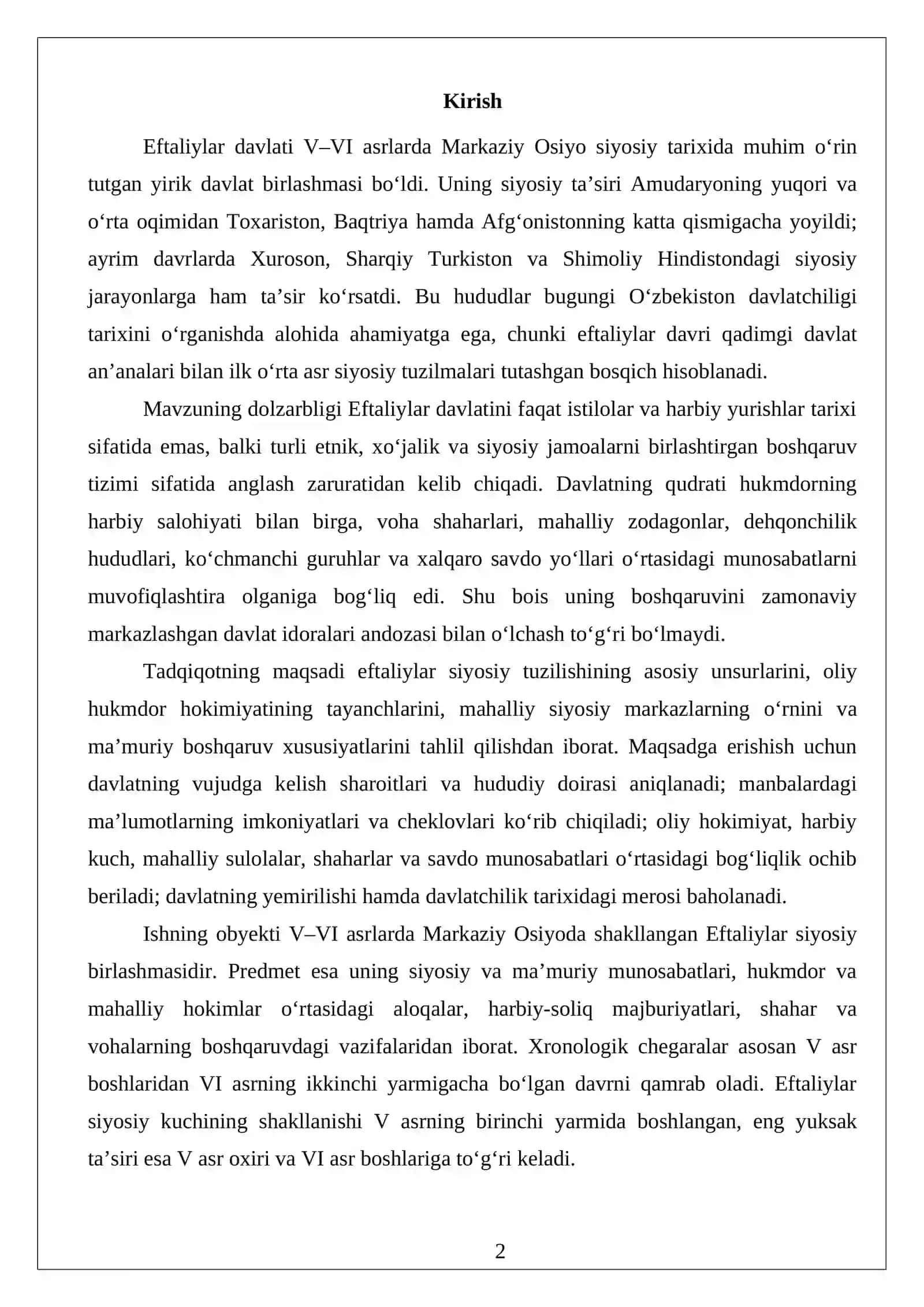 Eftaliylar davlati: siyosiy tuzilishi va davlat boshqaruvi tizimi 2