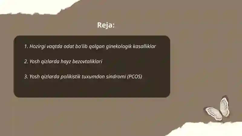 Yosh qizlarda uchreydigan ginekologik kasalliklar 2