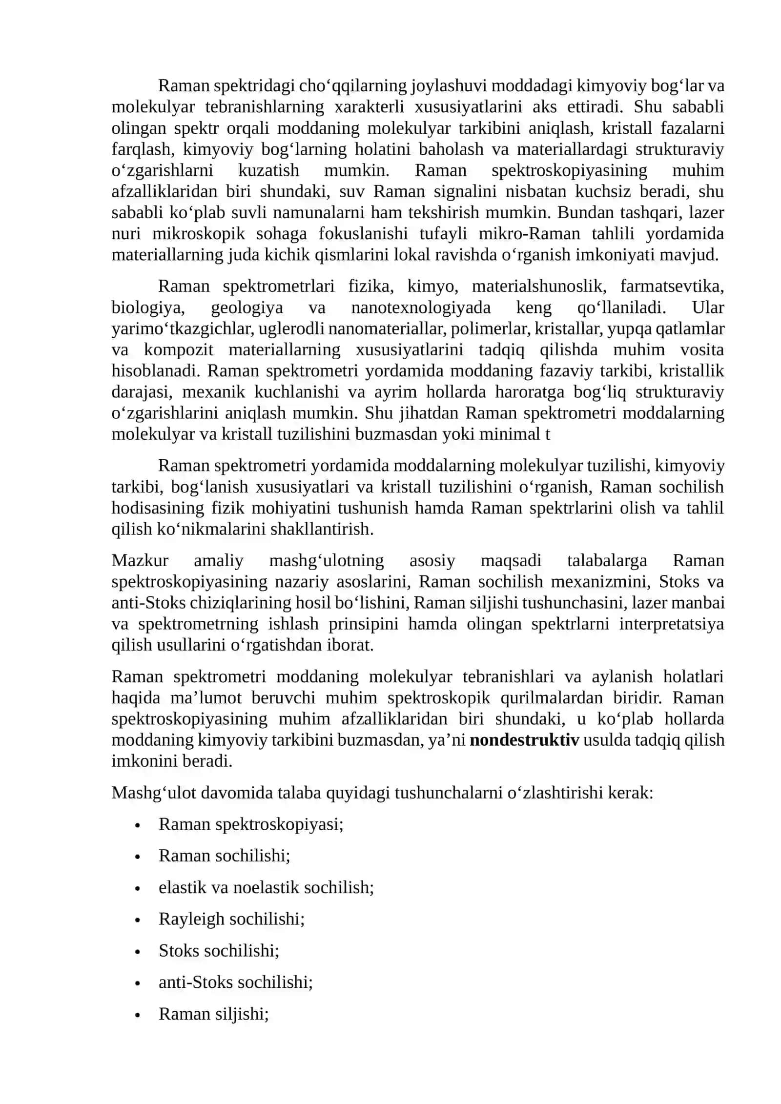 Raman spektometri 2