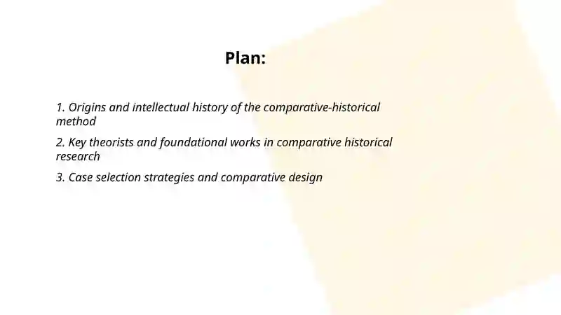 Comparative historical method 2
