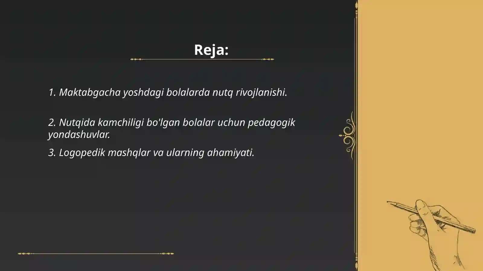 Maktabgacha yoshdagi nutqida kamchiligi bolgan bolalarning faoliyat xususiyatlari 2