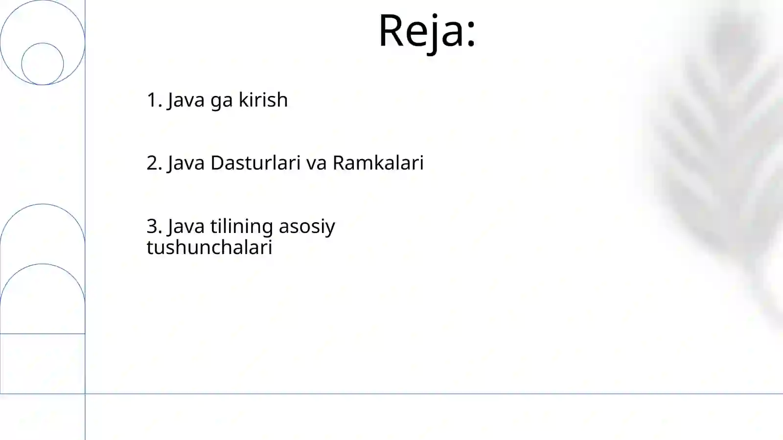 Java dasturlash tili 2