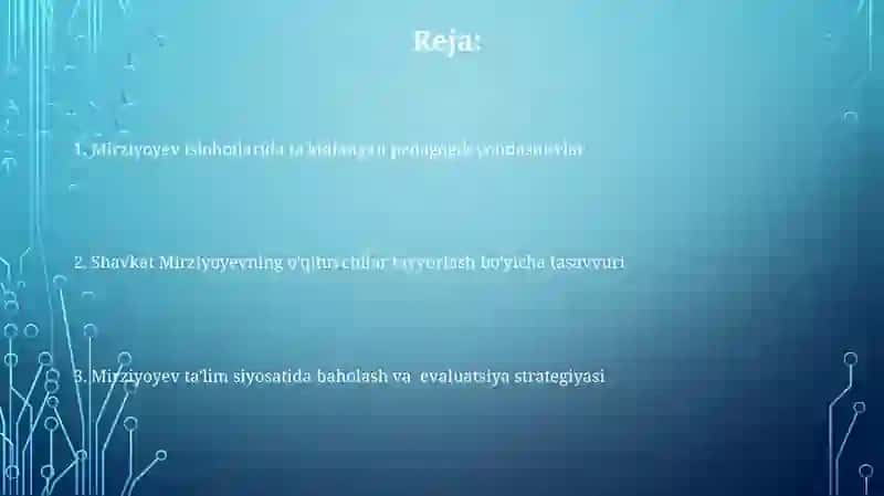 Òqituvchining pedagogik mahorati Shavkat Mirziyoyevni aqlli ijtimoiy va iqtisodiyot iqtisodiyot 2