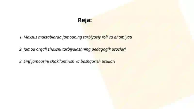 Maxsus maktablarda shaxsga jamoa orqali tarbiyaviy ta'sir ko'rsatishning shakl va metodlari 2