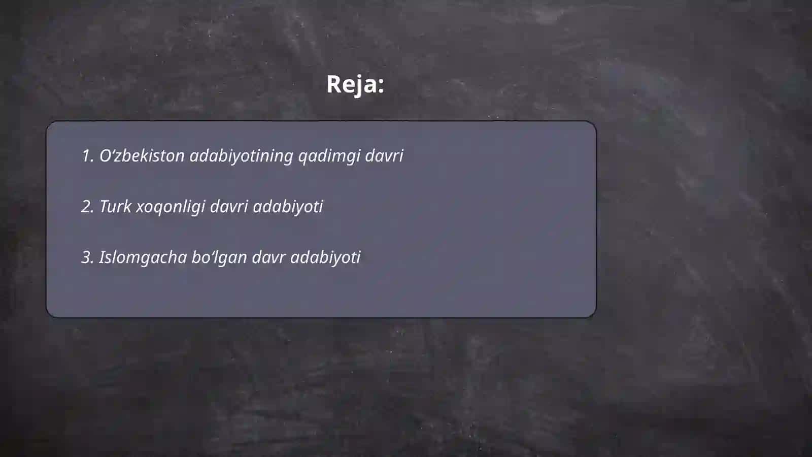 O'zbek adabiyoti tarixini davrlashtirish 2