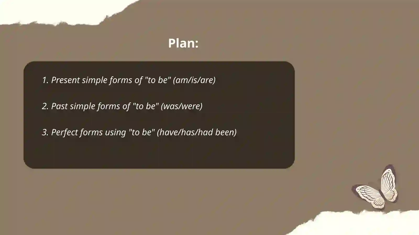 To Be Presentation 2