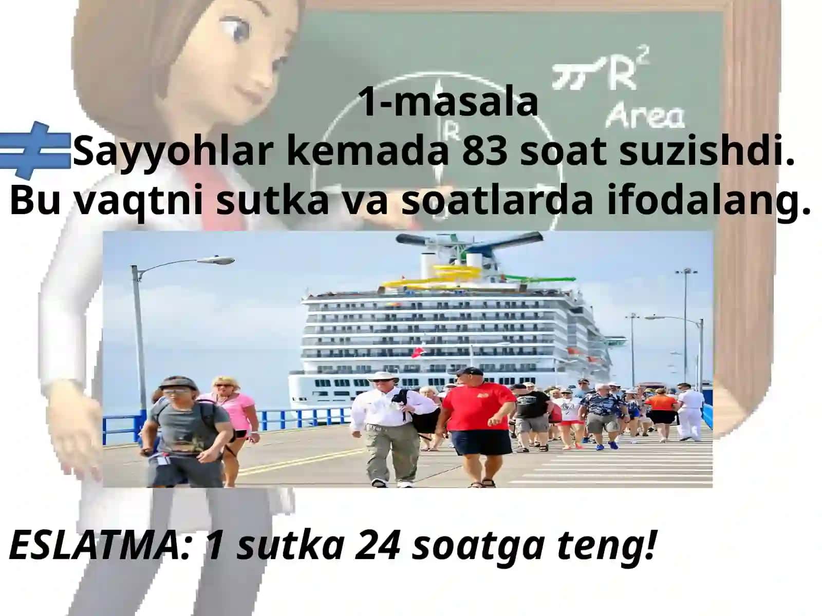 Ko’paytirish va kasrlarni chizmalar bo’yicha taqqoslash 2