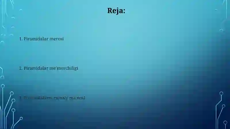 Piramidalar Merosi 2