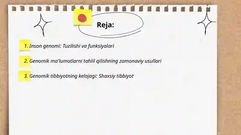 Inson genomi. Genomika va genom tibbiyotning istiqbollari. Patologik anatomiyada etika muammolari 2