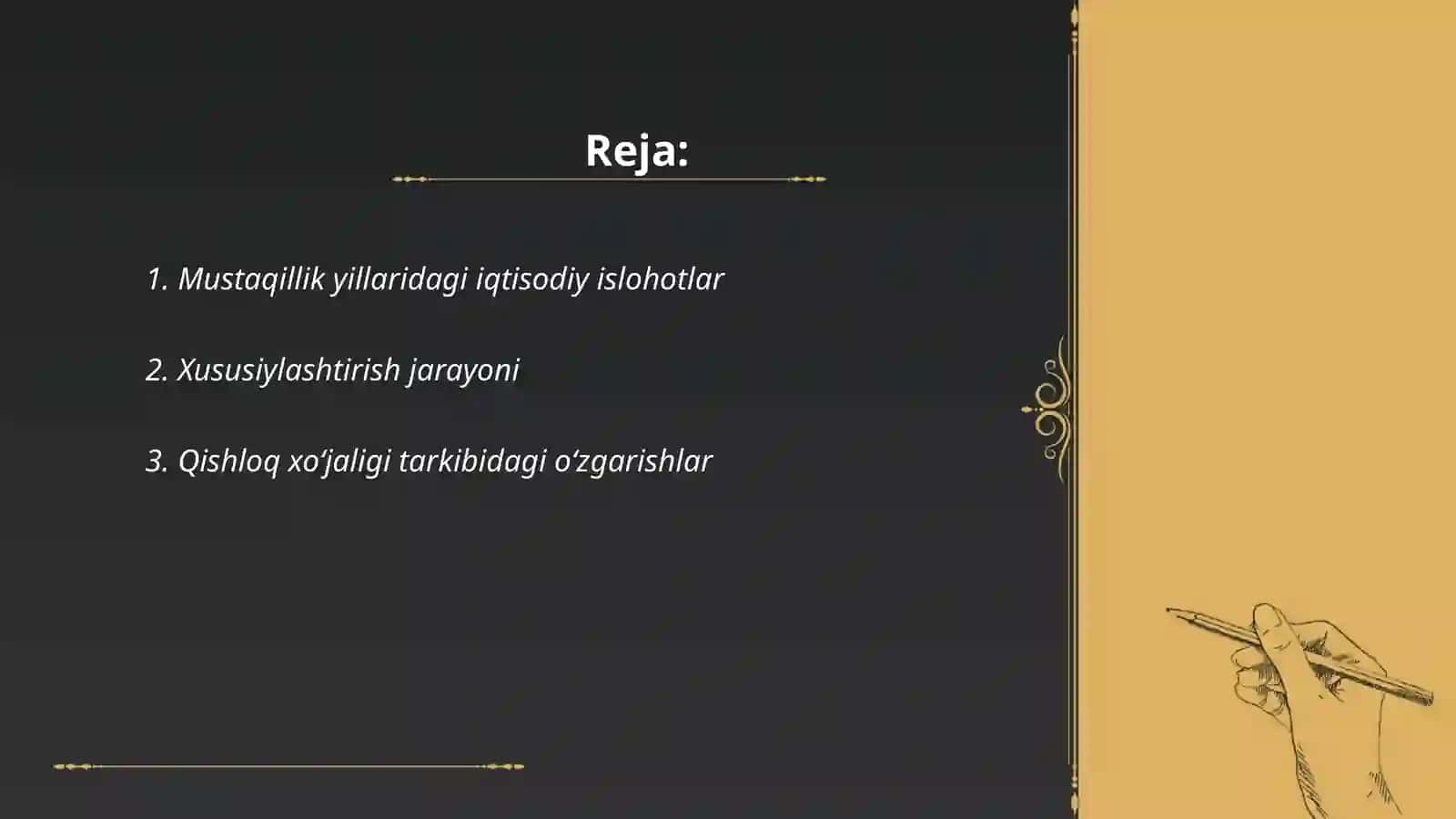 Òzbekiston Respublikasi iqtisodiyoti unda bòlgan òzgarishlar òsish suratlari 2