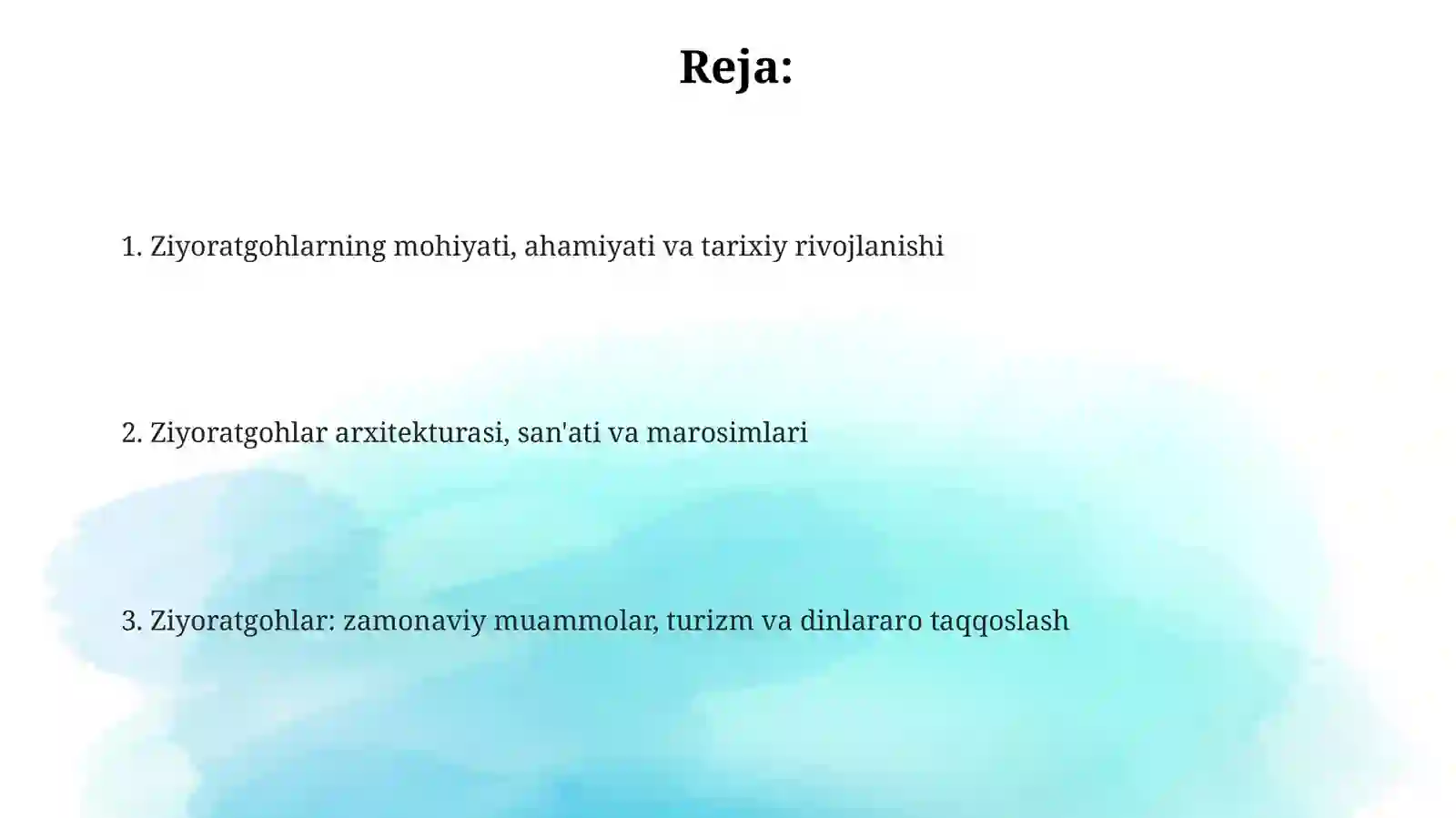 Muqaddas qadamjolar 2