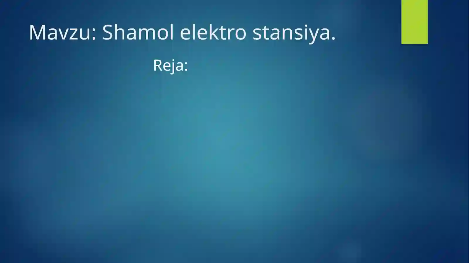 Shamol elektrostansiya 2