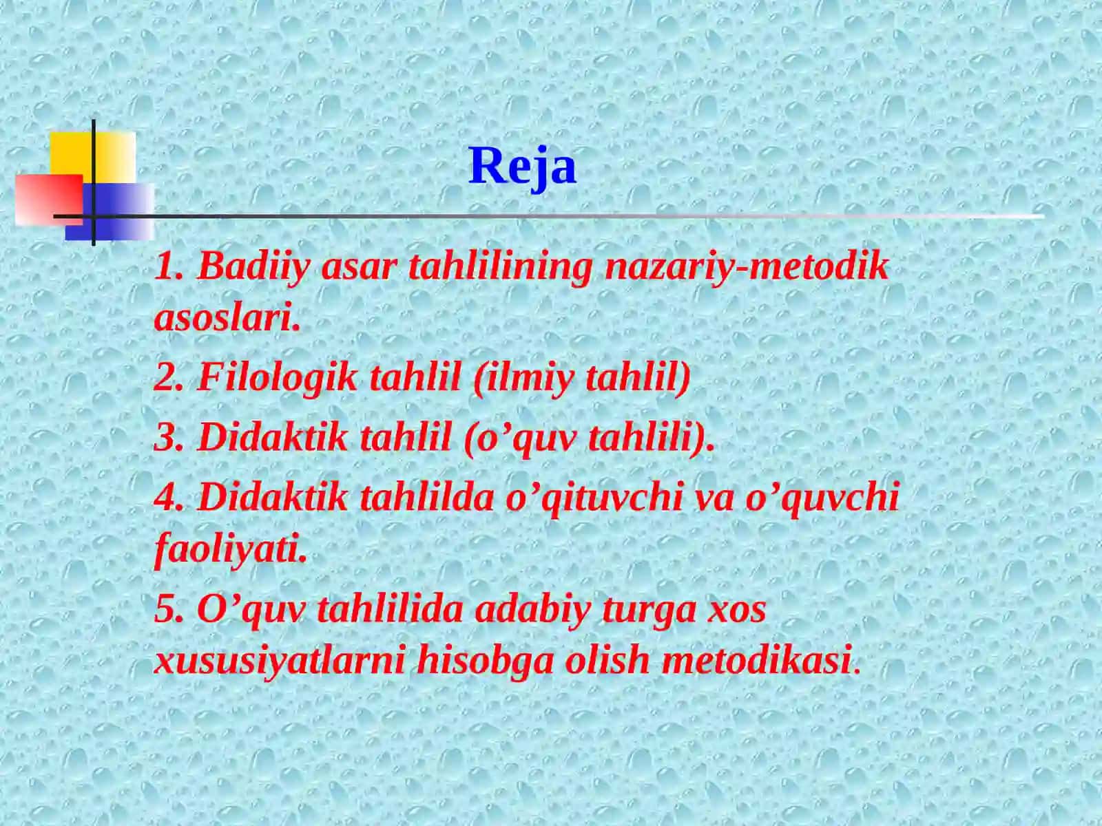 Badiiy asar tahlilining nazariy-metodik asoslari 2