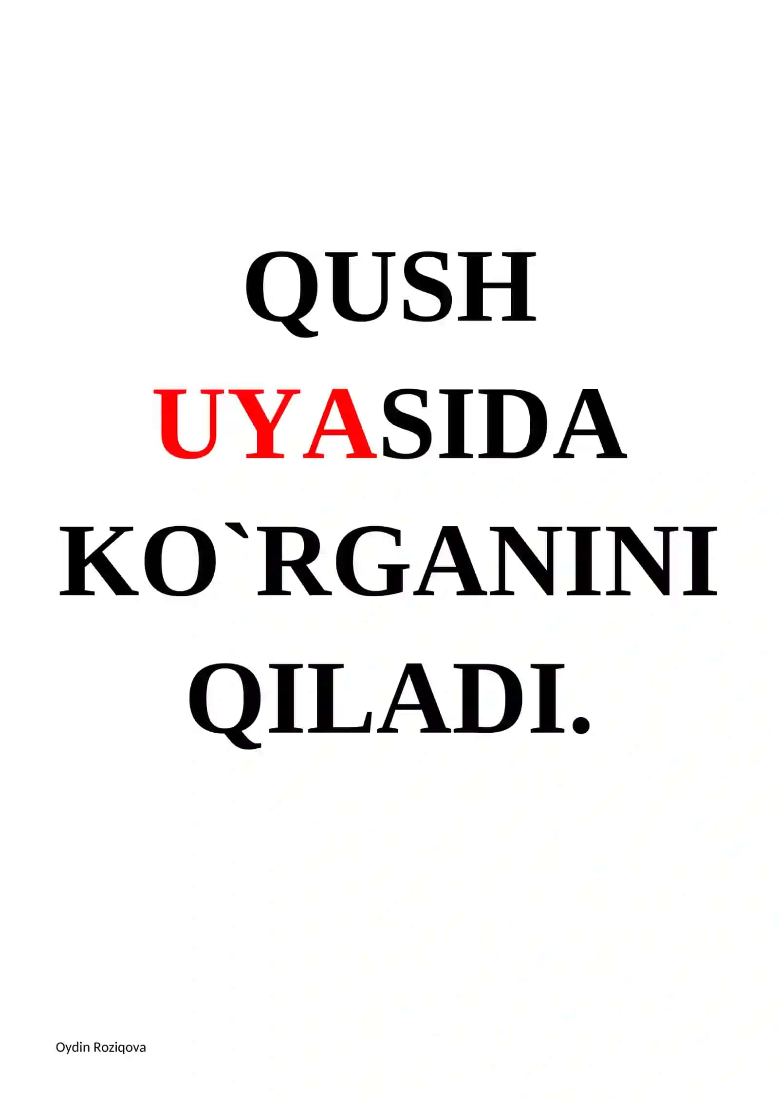 Qush uyasi 2