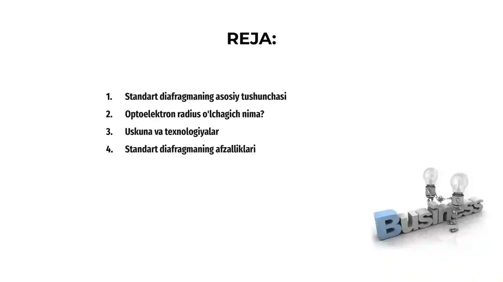 Standart diafragmaning optoelektron radius o'lchagichi 2