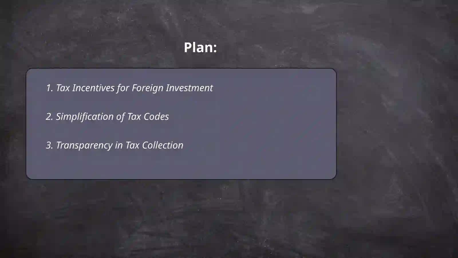 Best tax policy for developing markets 2