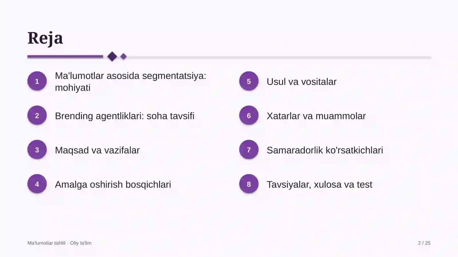 Ma'lumotlar asosida segmentatsiya: mohiyati 2