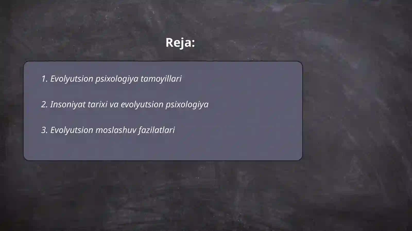 Evolyutsion psixologiya 2