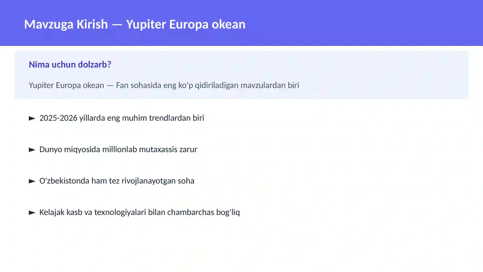 Yupiter Europa okean 2