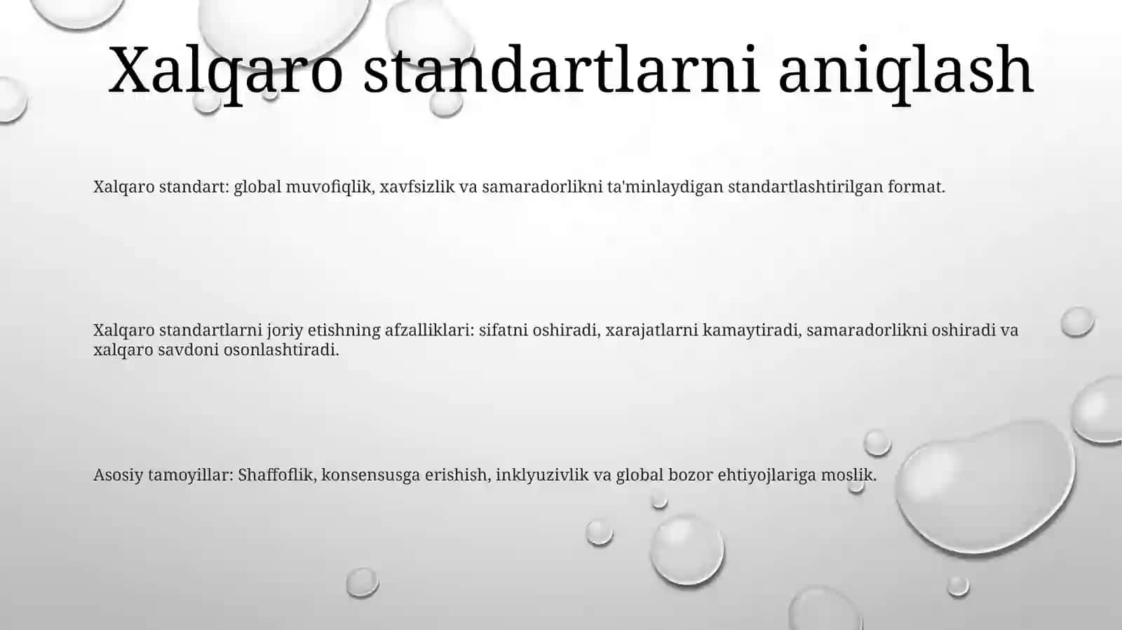 Халқаро Standartlarni Qo‘llash va JoriyEtish 2