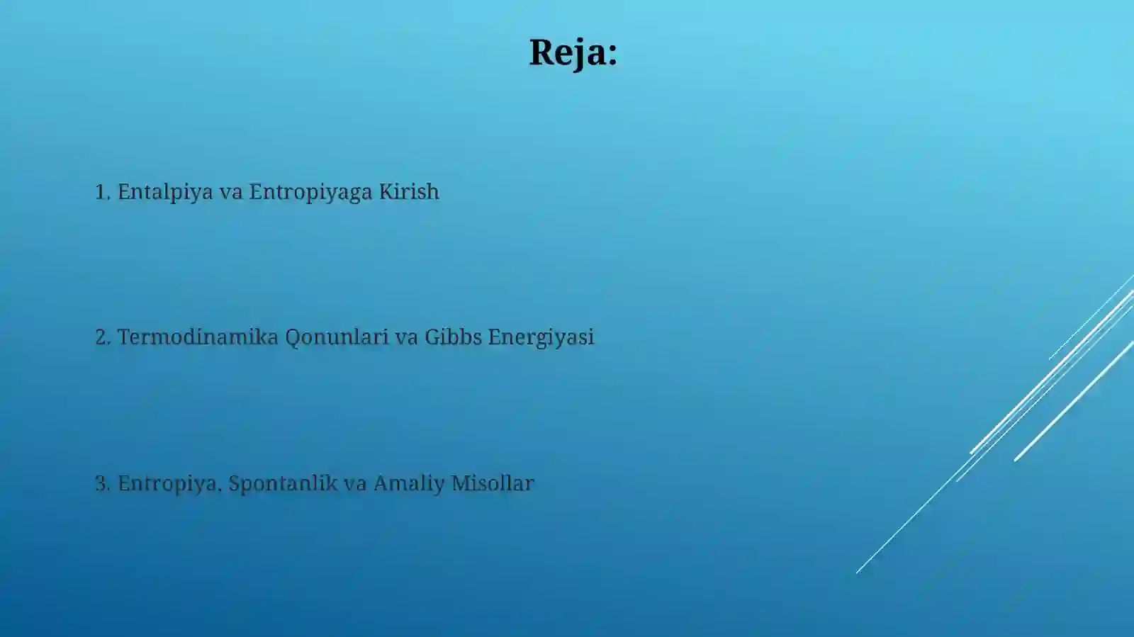 Entalpiya. Entropiya 2