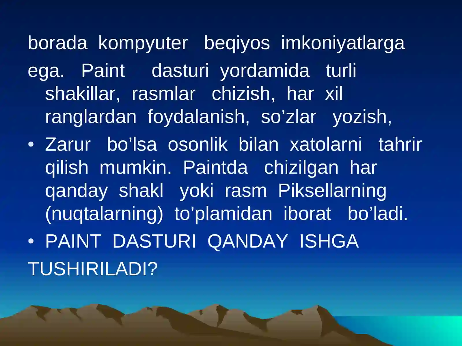 10-dars paint dasturi haqida 2