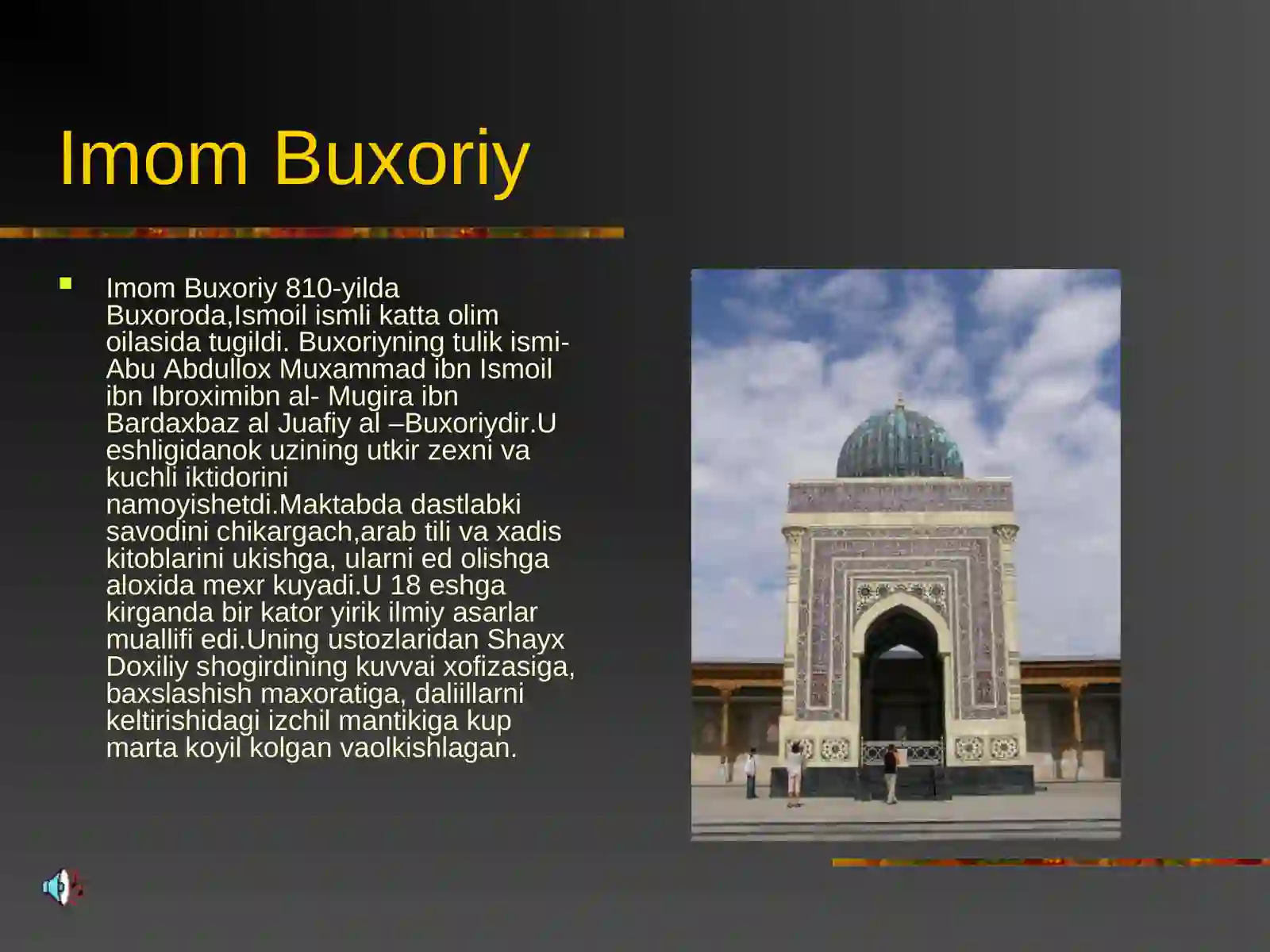 IMOM AL-BUXORIY HADISLARI 2