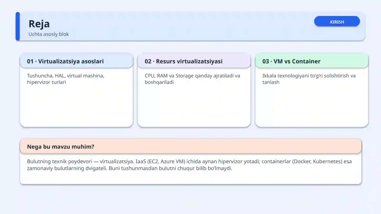 Virtualizatsiya texnologiyalari va Hipervizorlar 2