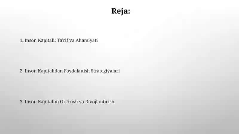 Inson Kapitali: Ta'rif va Ahamiyati 2