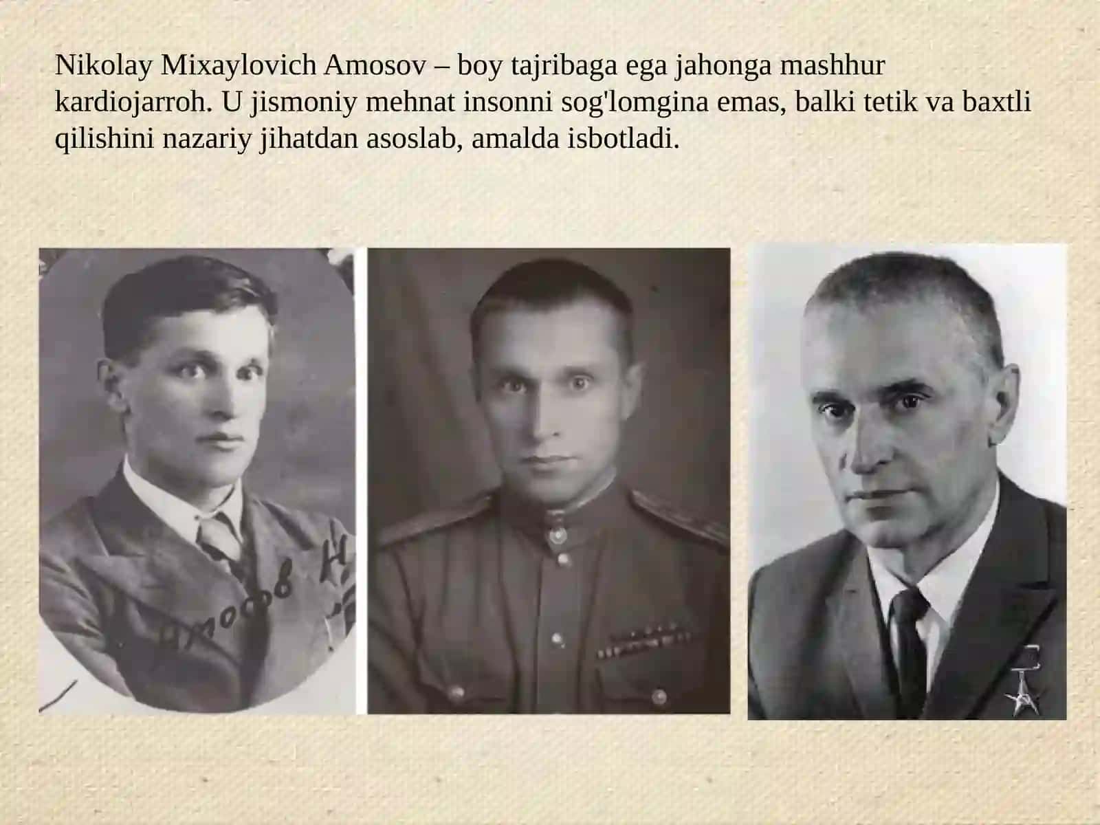 Mashhur xirurg Nikolay Amosov hayoti va faoliyati 2