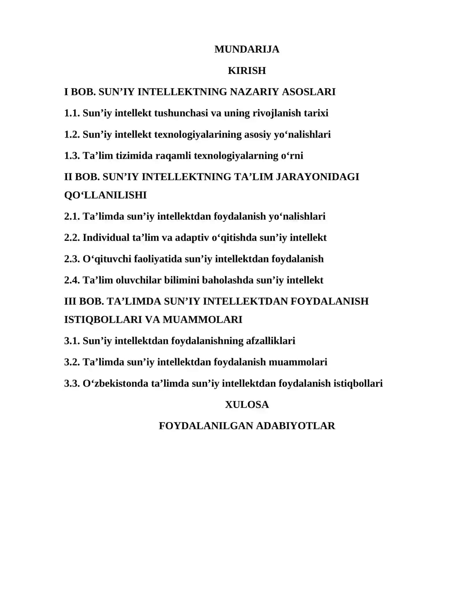 SUN’IY INTELLEKTNING TA’LIMDA QO‘LLANILISHI 2