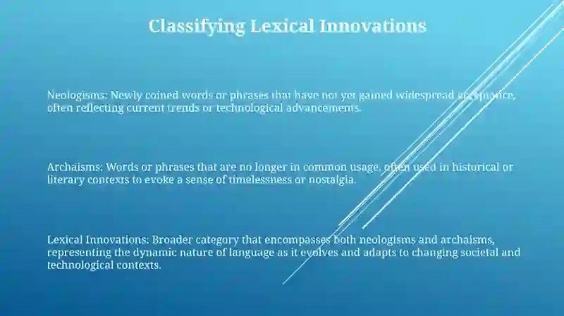 Neologisms And Archaisms 2