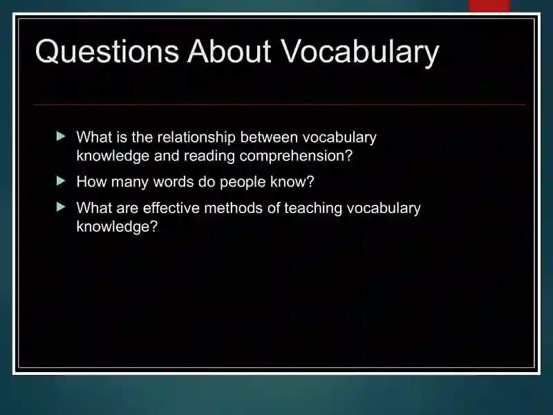 Vocabulary Development 2