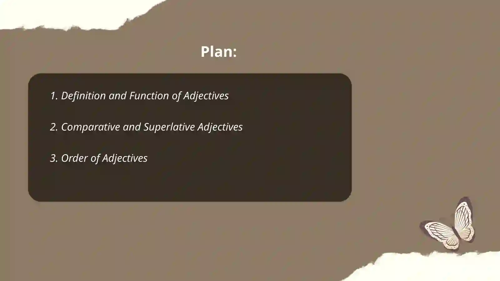 Adjectives and adjective phrases 2