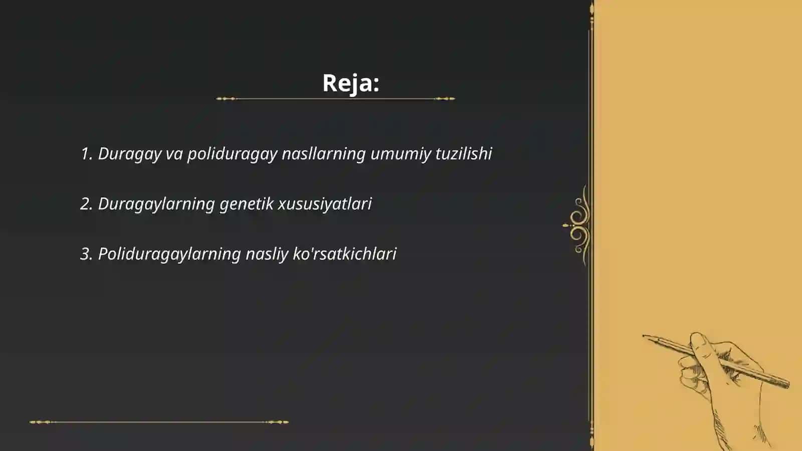 Duragay va poliduragay chatishtirish hamda uni ahamyati 2