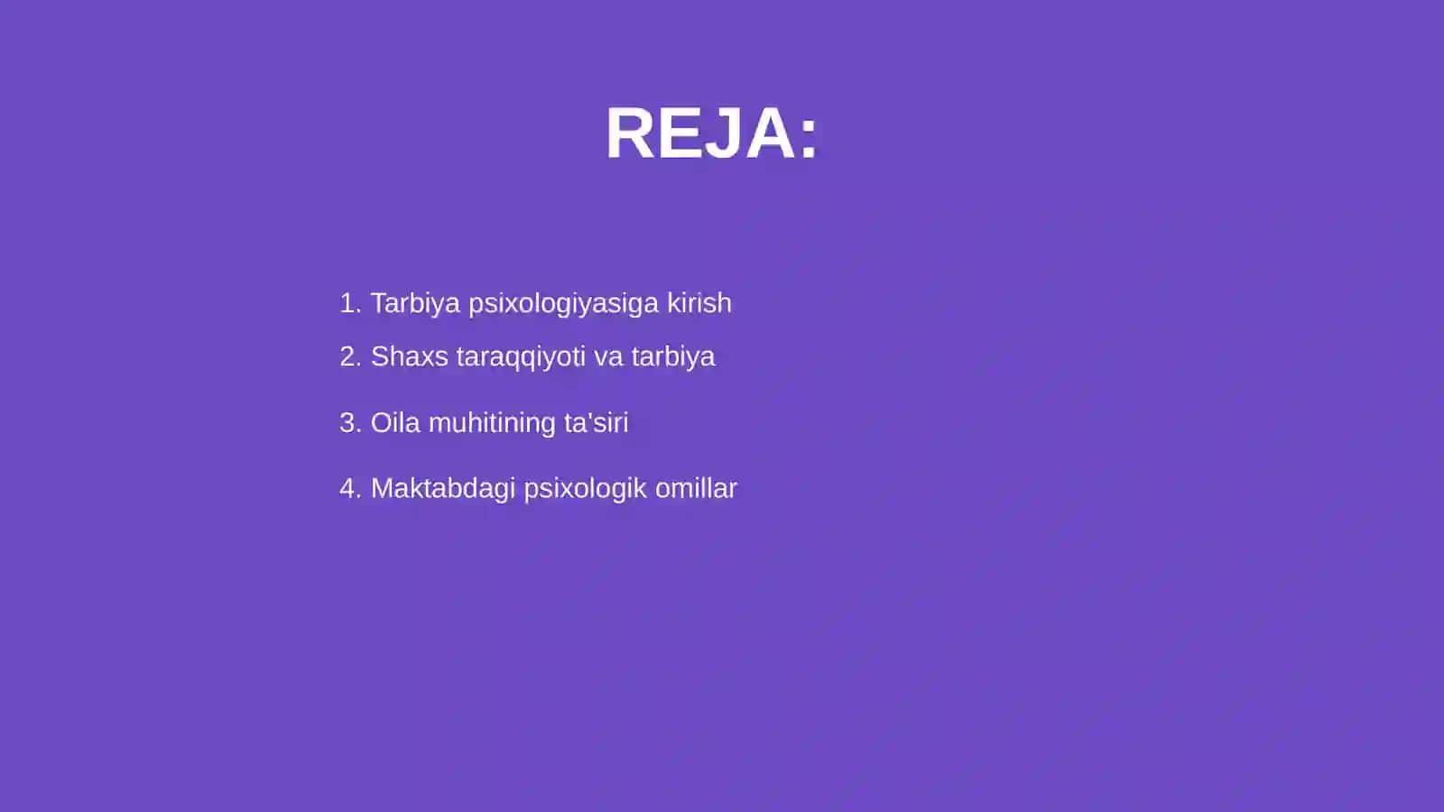 Tarbiya psixologiyasi 2