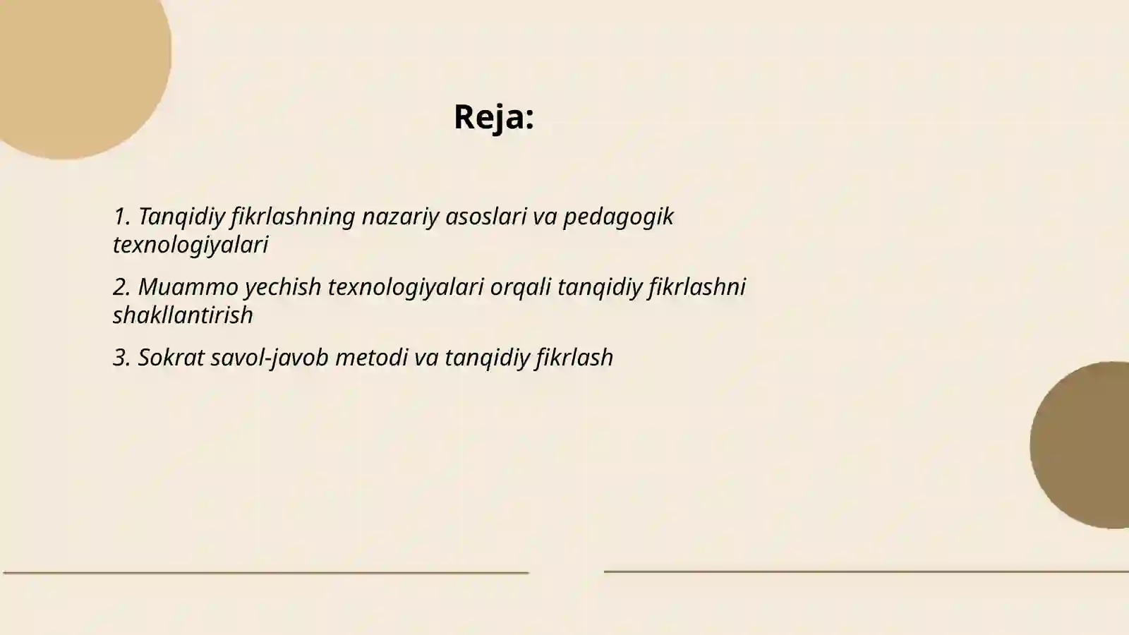 Tanqidiy fikrlashni shakllantiruvchi texnologiyasi 2